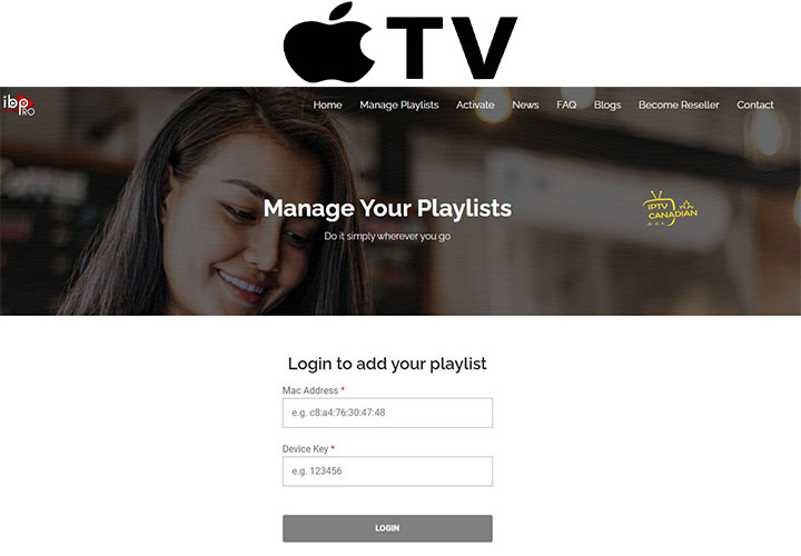 Activation d'Apple TV sur Ibo player